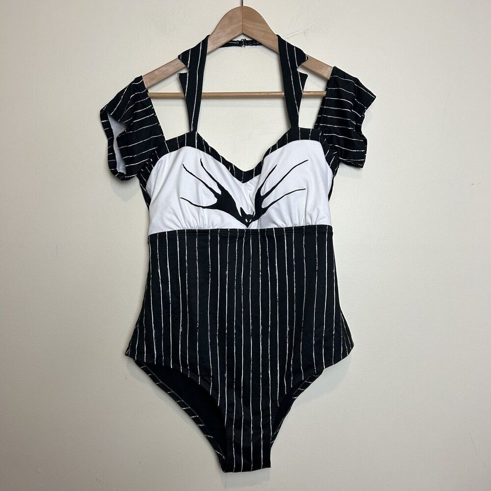 Disney Nightmare Before Christmas Sexy Bodysuit Costume Jack Hot Topic NWT XXL
